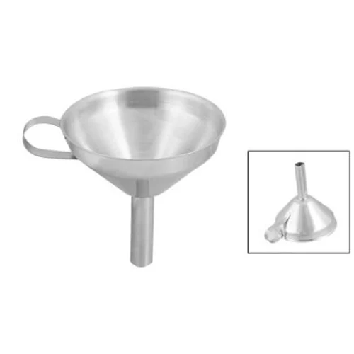 

Affordable 4.1" Mouth Diameter Silver Tone Stainless Steel Laboratory Kitchen Measure Filter Funnel