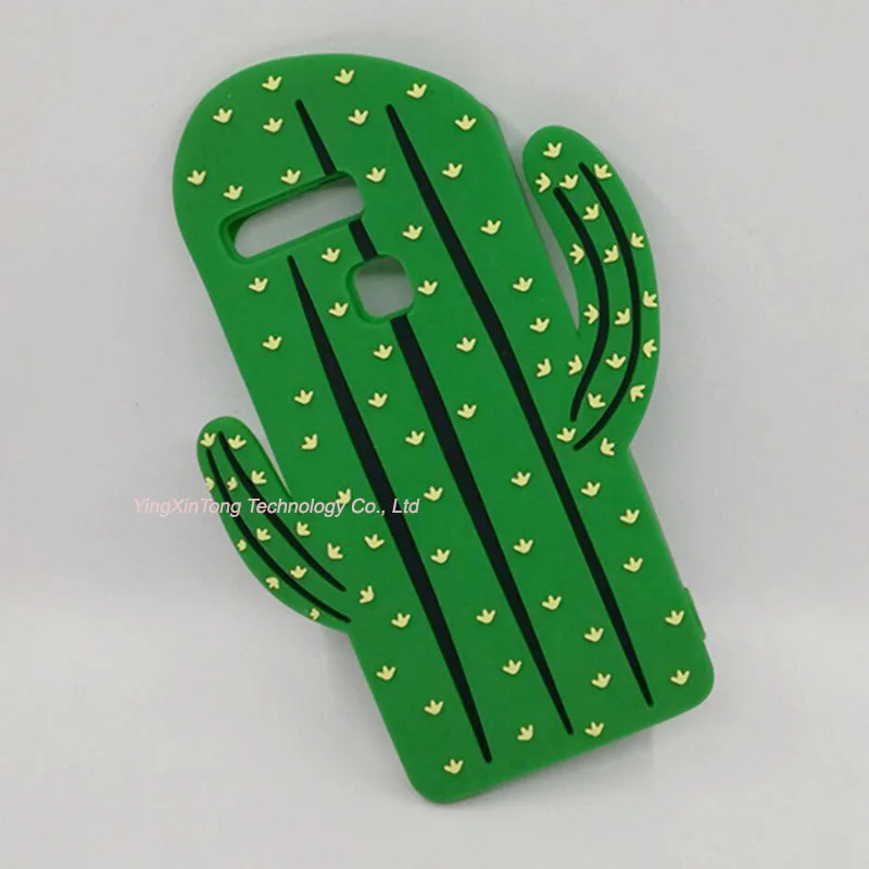 

Cute 3D Cartoon Plant Cactus Cacti Silicone Capa For Huawei P8 P9 lite Y5ii Y5 II 2 G8 Honor 5X Fundas Rubber Cover Phone Cases