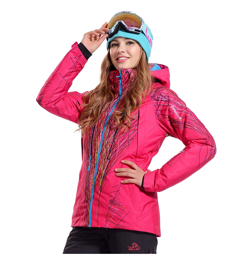 Известный бренд Pelliot, женские лыжные костюмы, куртки+ штаны, теплые зимние водонепроницаемые комплекты одежды для катания на лыжах и сноуборде, лыжная куртка и штаны
