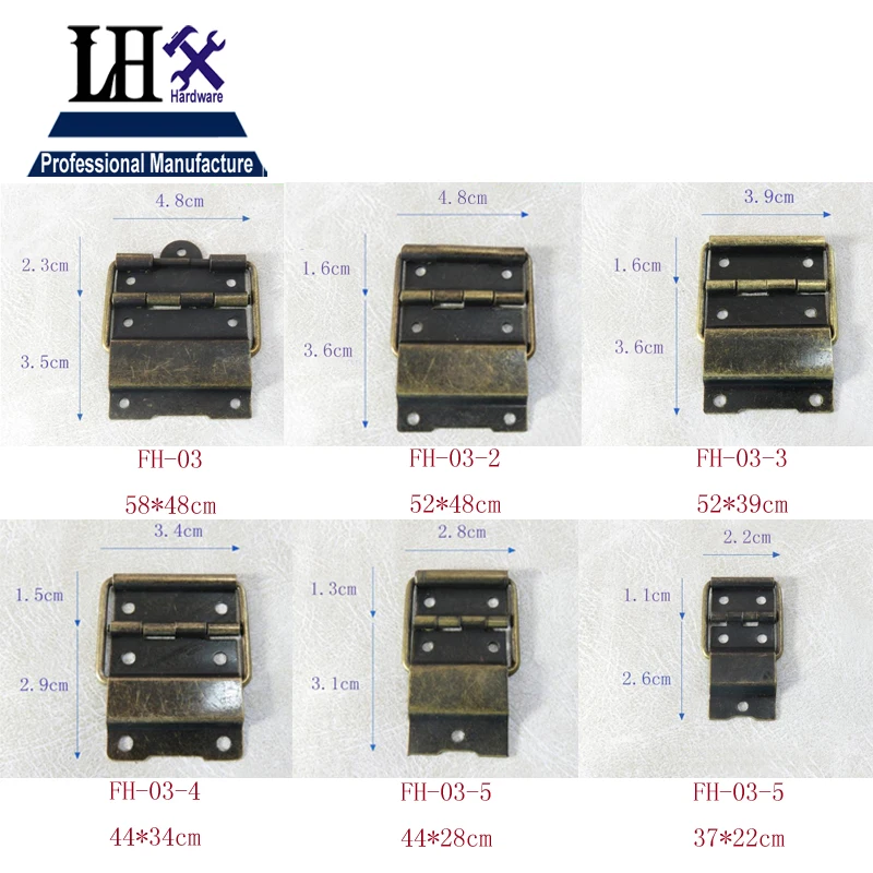 LHX FH-04 LHX аппаратные средства наивысшего качества 10 шт. античный цинковый сплав деревянная Подарочная коробка шарнир печать упаковка для ювелирных изделий DIY Аксессуары