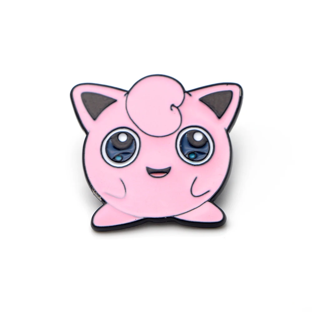 L2454 Dongmanli Jigglypuff булавки эмалированные Броши для женщин Мужская булавка для лацкана мультфильм металлический значок воротник ювелирные изделия подарки 1 шт