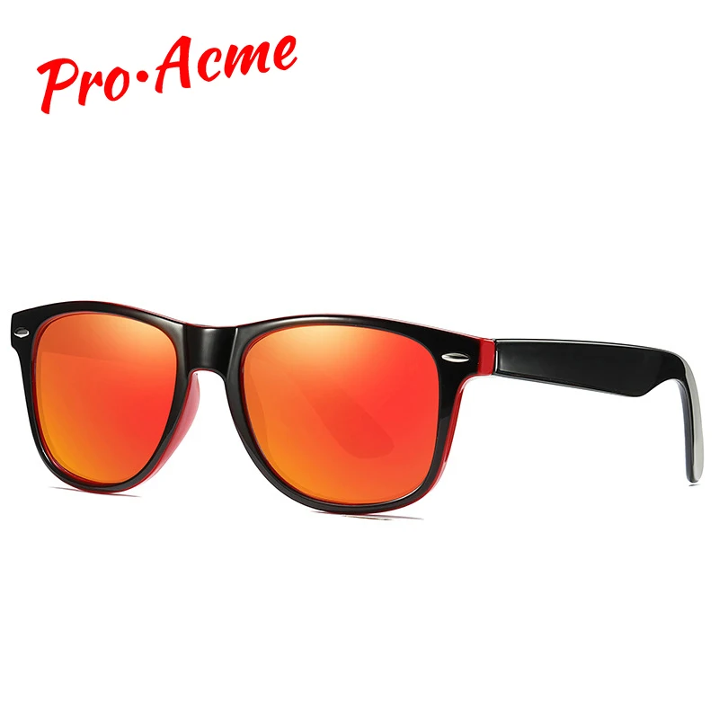 

Pro Acme Men Women Retro Rivet Polarized Sunglasses Driving Sun Glasses Lighter Design Square Frame Mirror Lens UV400 CC1162