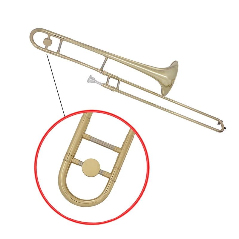 SLADE Alto Trombone Золотой Лак Bb тон B плоский духовой инструмент с cupronicel мундштук Чистящая палочка чехол