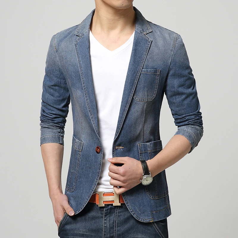 light denim blazer