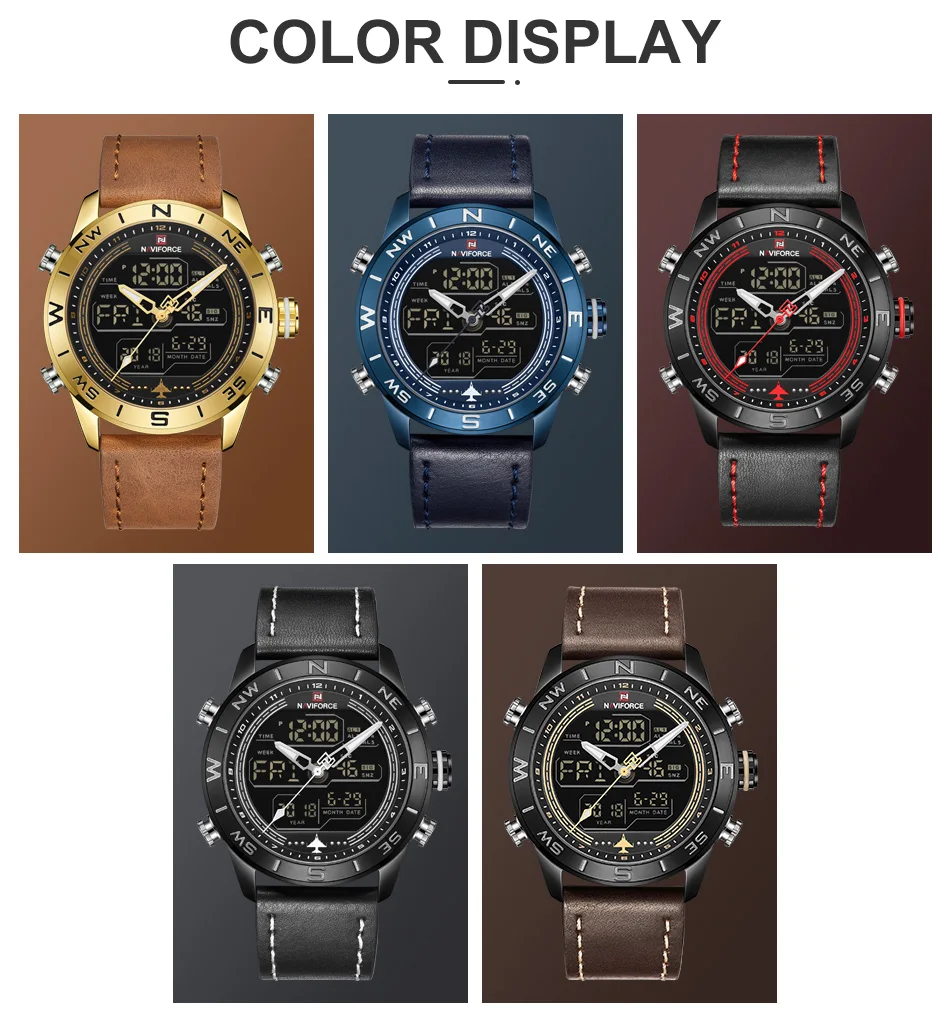 Мужские часы Топ бренд NAVIFORCE модные спортивные часы мужские водонепроницаемые кварцевые часы военные наручные часы с коробкой набор для продажи