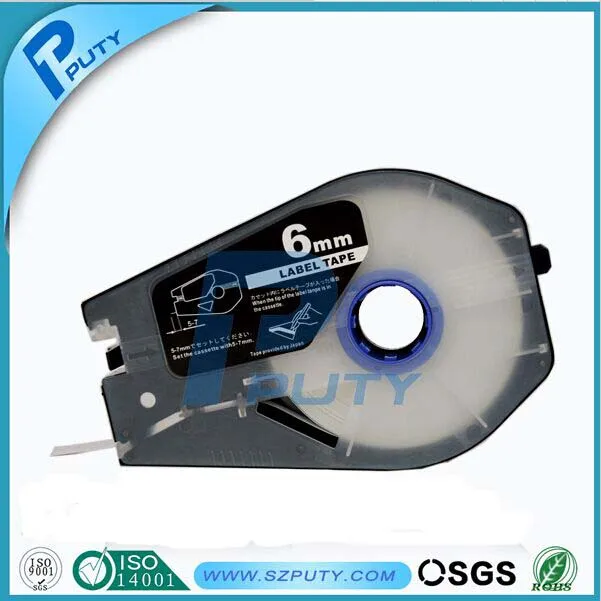 

Compatible 1106W 6mm White labels 3476A023 for cable ID printer MK1500 and MK2500