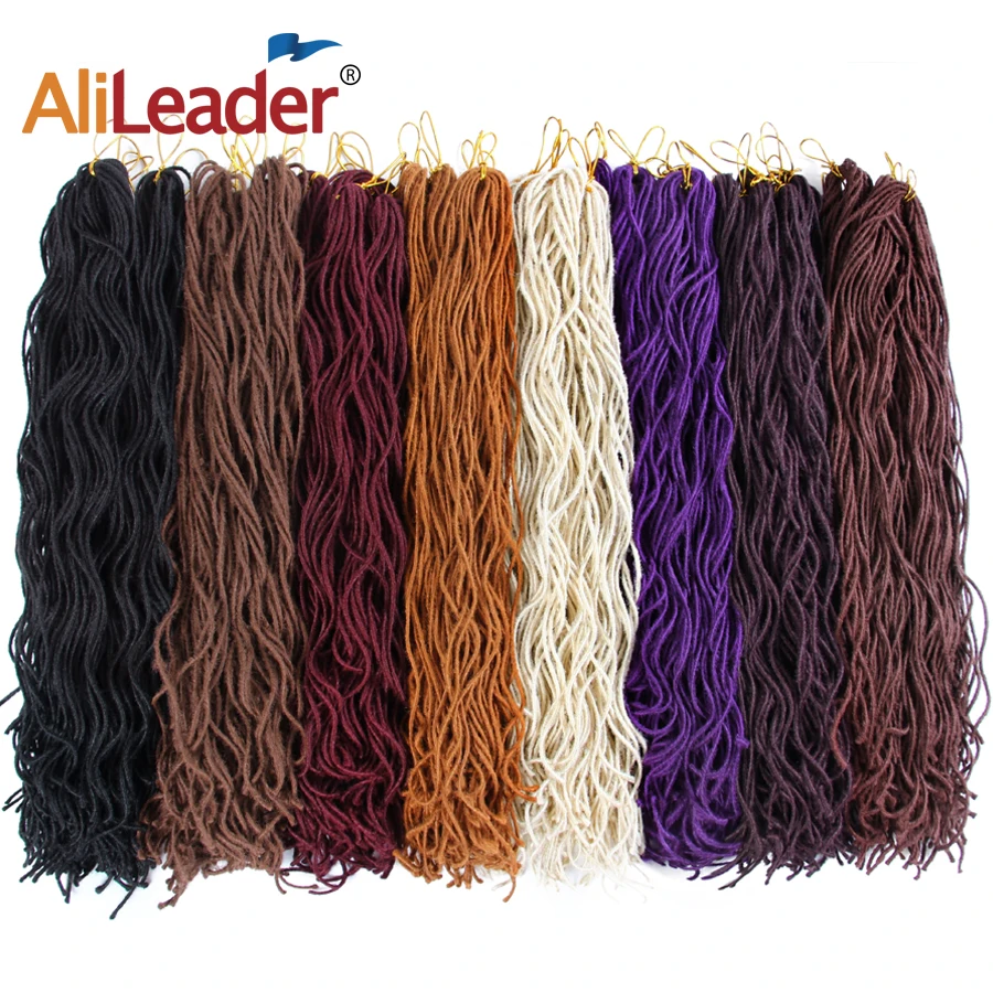 Alileader 6packs/много богиня искусственная Locs вьющиеся крючком ужаса волосы 15 корни кос