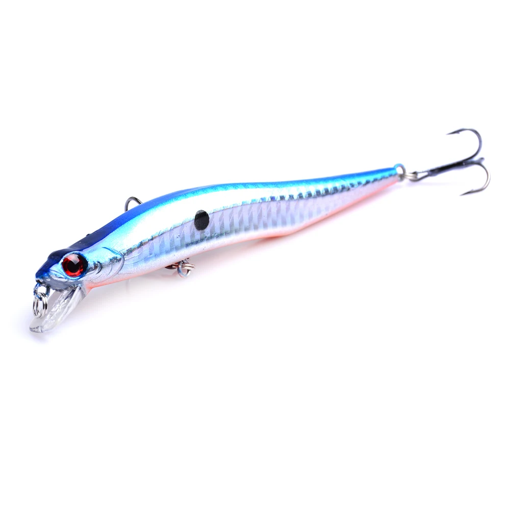 

1Pcs Laser Fishing Lure Floating Minnow Wobbler Professional Baits 12cm 9.8g 6# Fishhook Crankbait