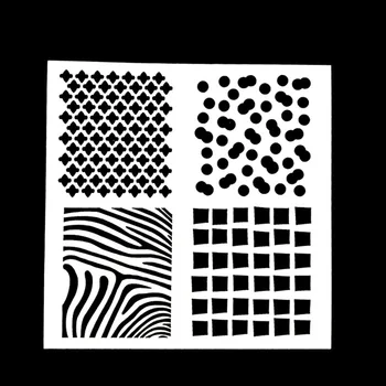 

1PC 4 Shapes Reusable Stencil Airbrush Painting Art DIY Home Decor Scrap booking Album Crafts