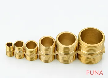 

Free shipping Brass Pipe Fitting Hex Nipple 1/2"Male*1/2"Male