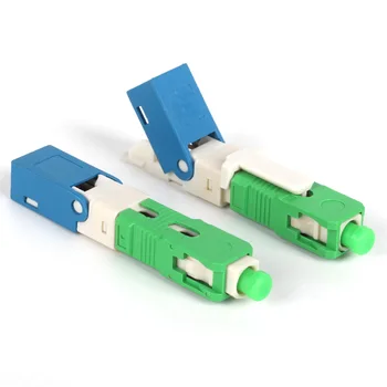 

100PCS FTTH SC APC Optical fibe quick connector SC APC FTTH Fiber Optic Fast Connector SC Connector Free shipping