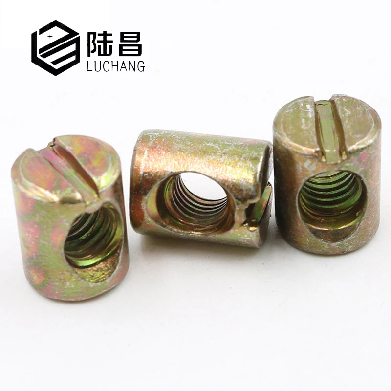 LUCHANG M6 M8 Bed Bolt Nut Barrel Nut Bolt Cross Dowel Beds Cots