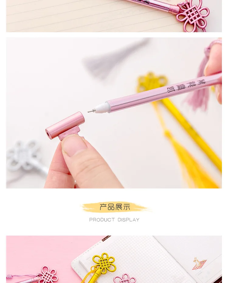 Китайский винтажный стильный набор гелевых ручек для ключей Kawaii школьные принадлежности офисный стационарный фотоальбом милые ручки школьные канцелярские принадлежности