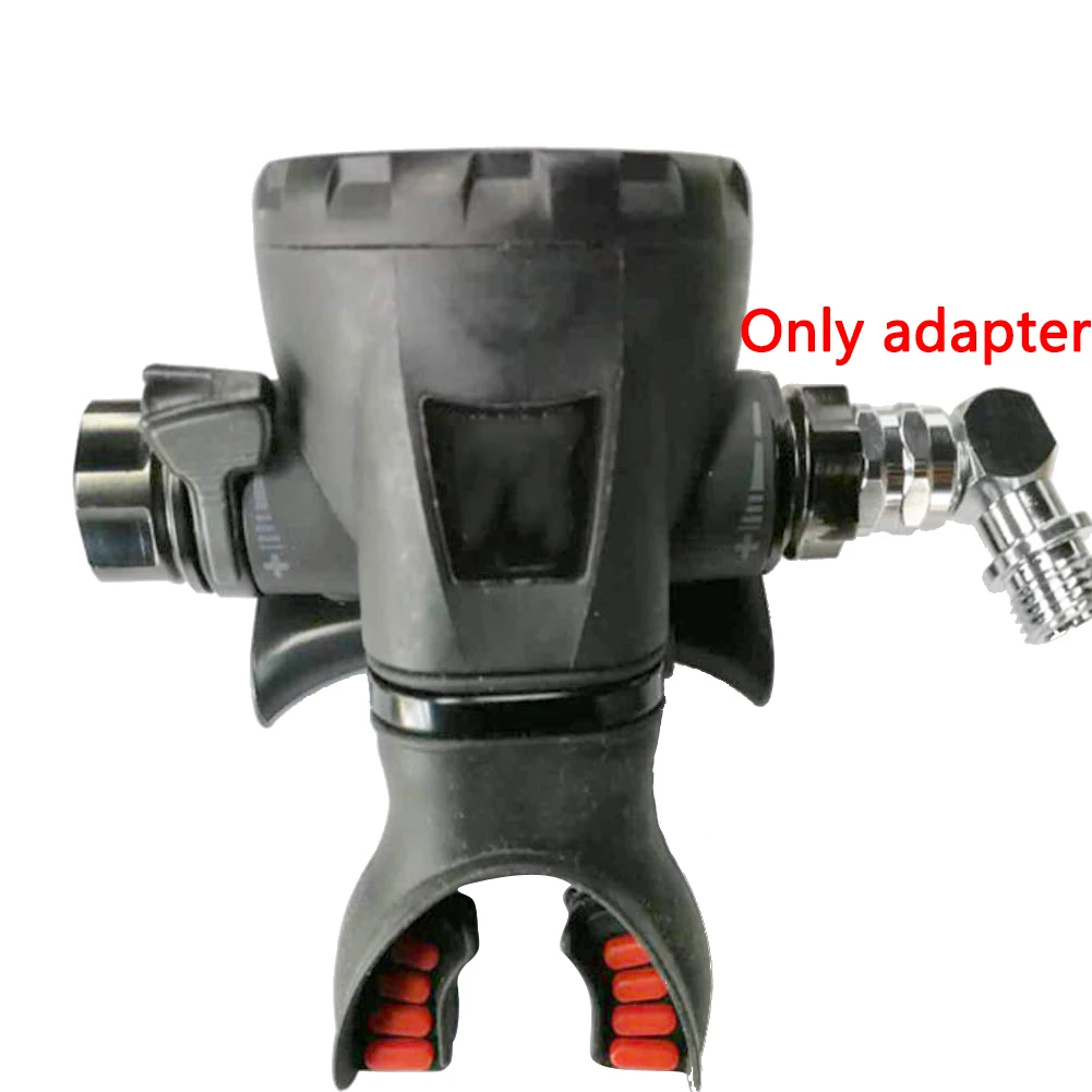 

Lightweight Universal Secondary 110 Degree Swivel Breathing Snorkelling Durable TPR Tools Accessories Swivel Adapter Diving