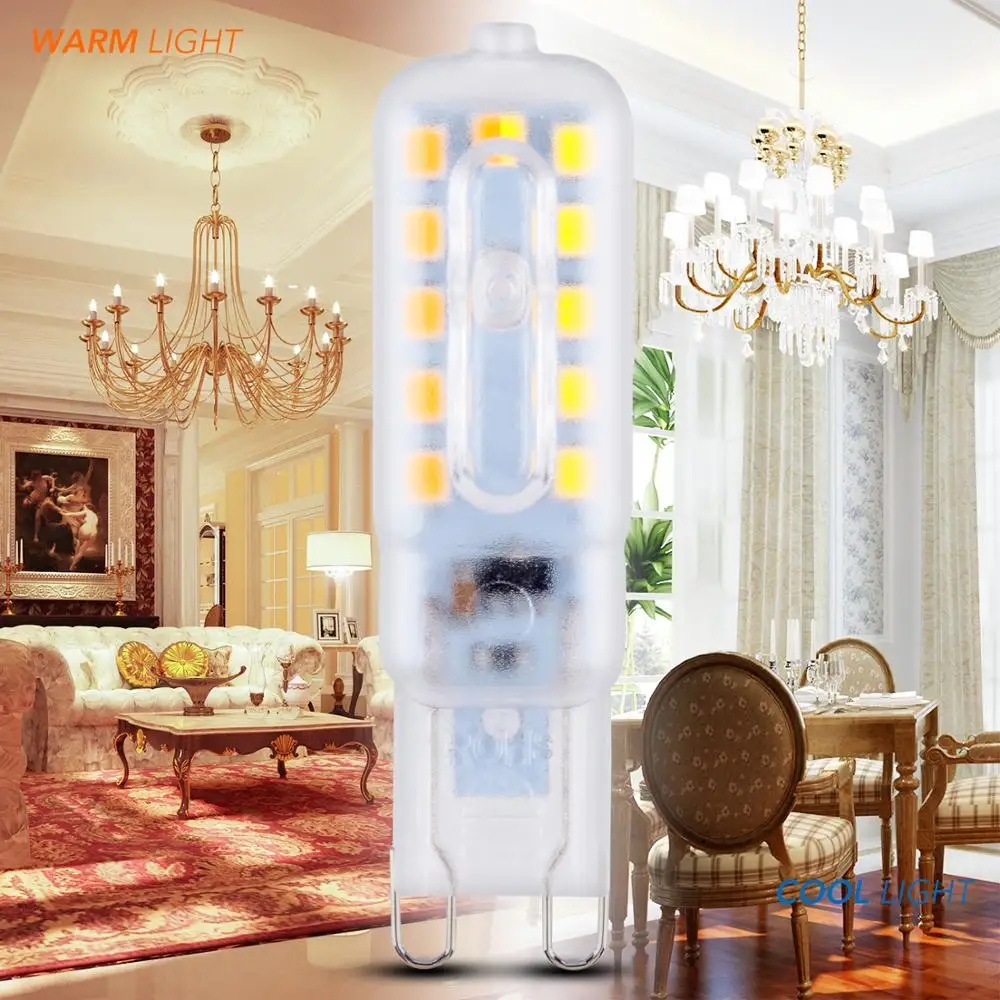 

G9 LED 220V Light Bulb Corn Lamp G9 LED 5W Spotlight Bulb 240V Bombillas Led 3W Spot Light Chandelier Candle Lampada for Home