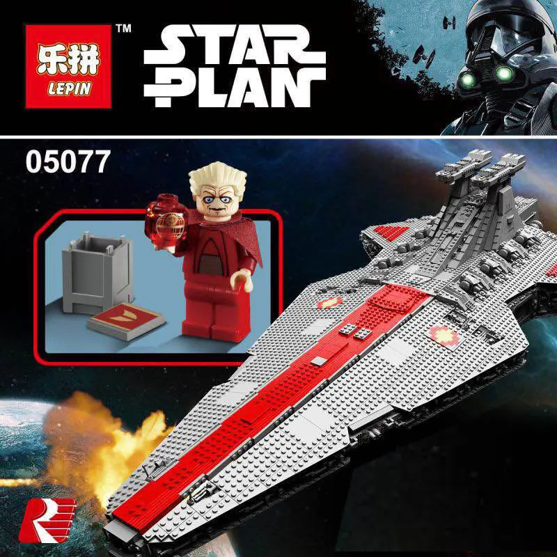 6125PCS LEPIN 05077 Republic Cruiser Building Blocks Star Wars Classic Ucs ST04 Educational