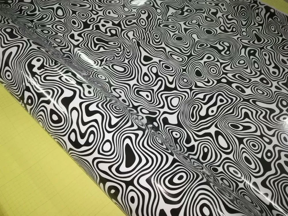 back white stickerbomb vinyl car wrap film foil (4)
