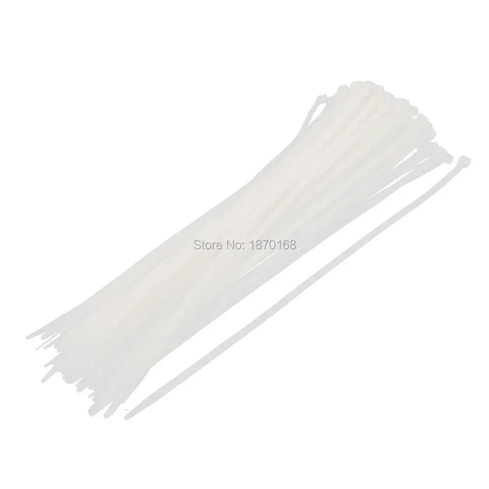 8mm X 450mm Nylon Self Locking Cable Zip Ties Fastener Beige 100pcs