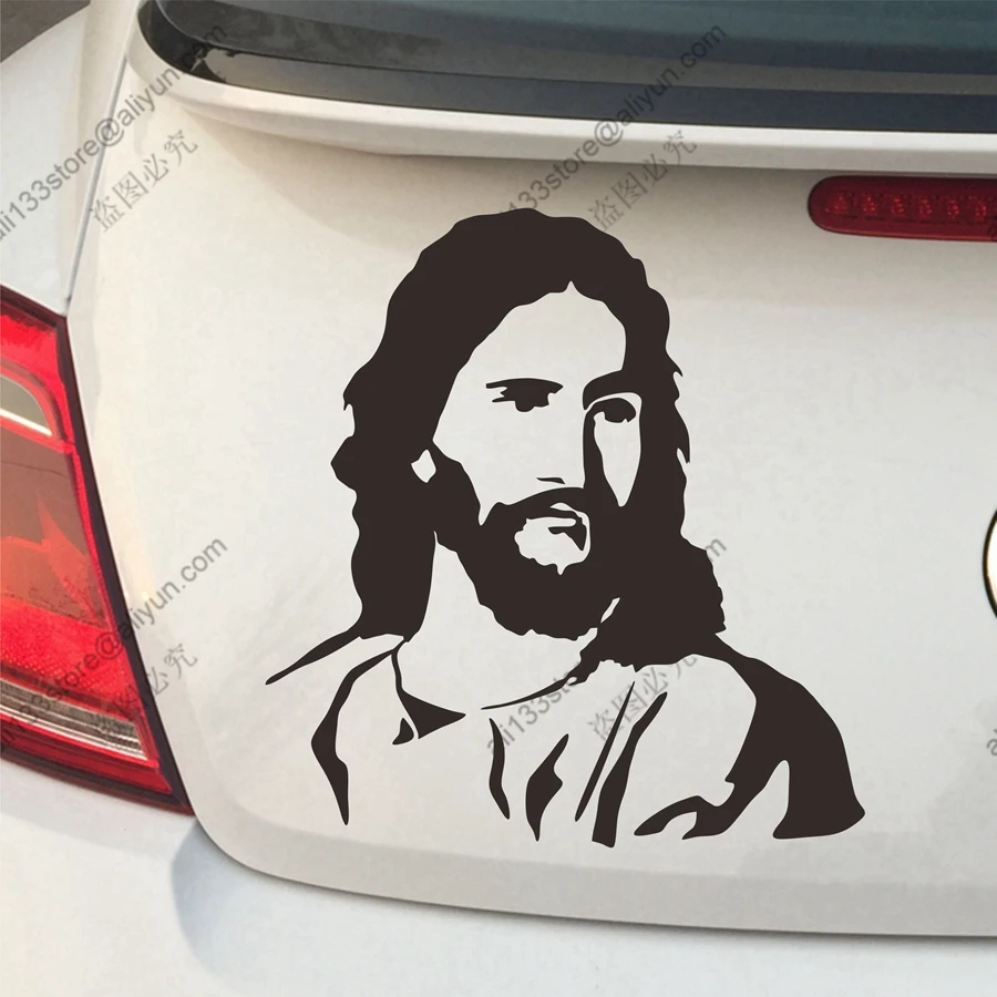 Jesus Face Car Decal Sticker God Christ Vinyl Die cut no background