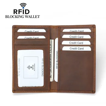 

RFID Blocking Genuine Leather Men Card Holder Male Credit Card Case Bank ID Card Bag Luxury Wallet High Quality Porte Carte