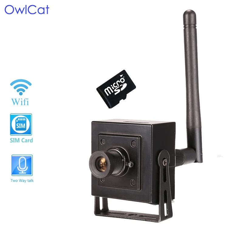 

OwlCat Video Surveillance Security IP Camera HD 720p 960P Memory SD slot Sound Audio Pickup Microphone P2P Phone Remote view