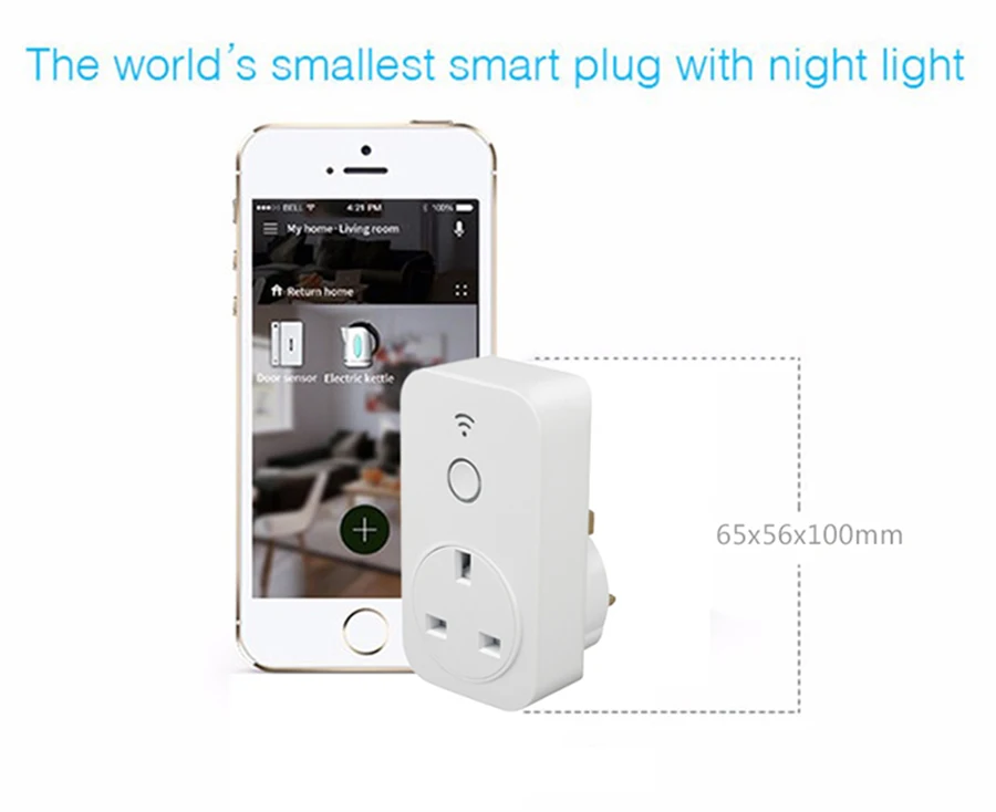 Broadlink WiFi Socket SP2 UKAUBRCL Std Wireless Wifi Socket Brazil Chile Plug Outlet Samrt Home Remote Control By Cellphone a