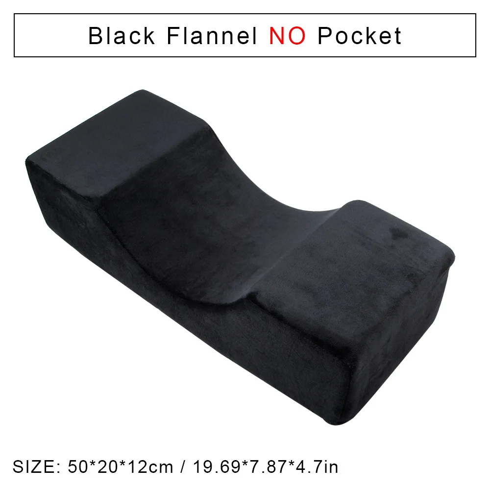 Black No Pocket Профессиональная подушка для наращивания ресниц, Прививка ресниц, подушка для ресниц, поддержка шеи, эргономичный изгиб, память, пенный макияж, инструменты - Цвет: Black No Pocket