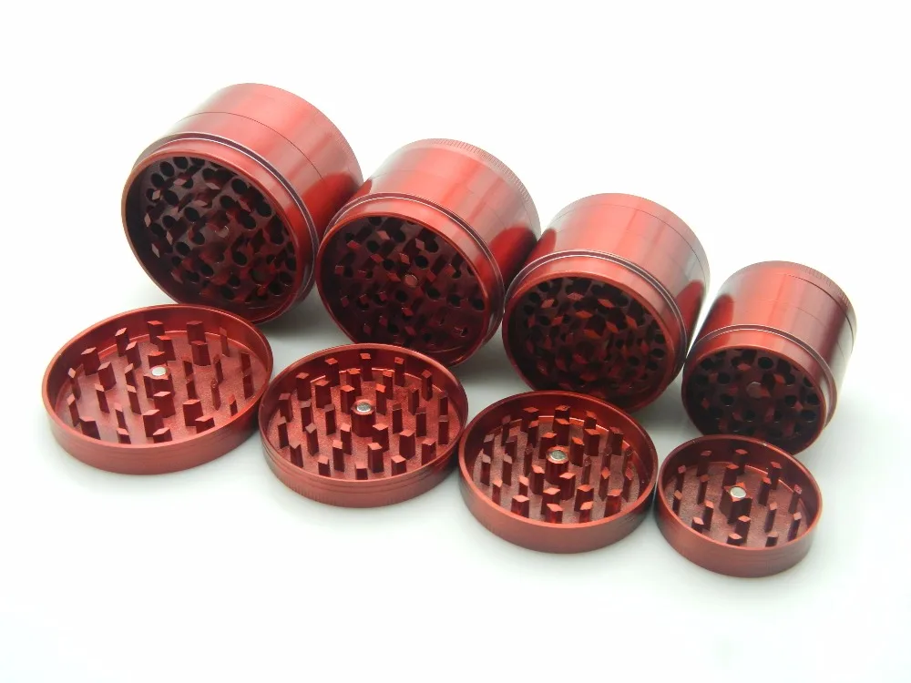 

1Pc Zinc Alloy Tobacco Grinder 40mm 50mm 55mm 63mm Herbal Hand Muller Cigarette Crusher Accessory Smoking Crusher Christmas Gift