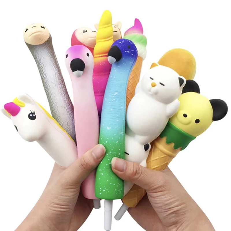 Toy Pencil-Holder Unicorn Stress-Relief Squishy Kawaii Cat Children Soft-Squeeze-Toy img4