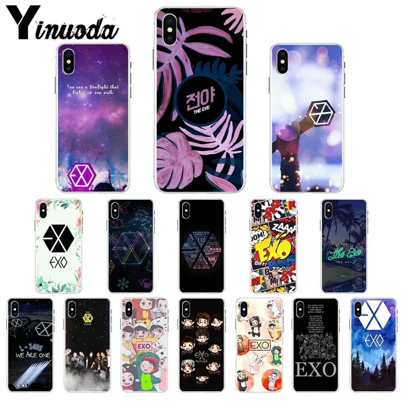 

Yinuoda EXO THE EVE Colorful Cute Phone Accessories Case for iPhone 6S 6plus X Xs MAX 7 7plus 8 8Plus 5 5S XR