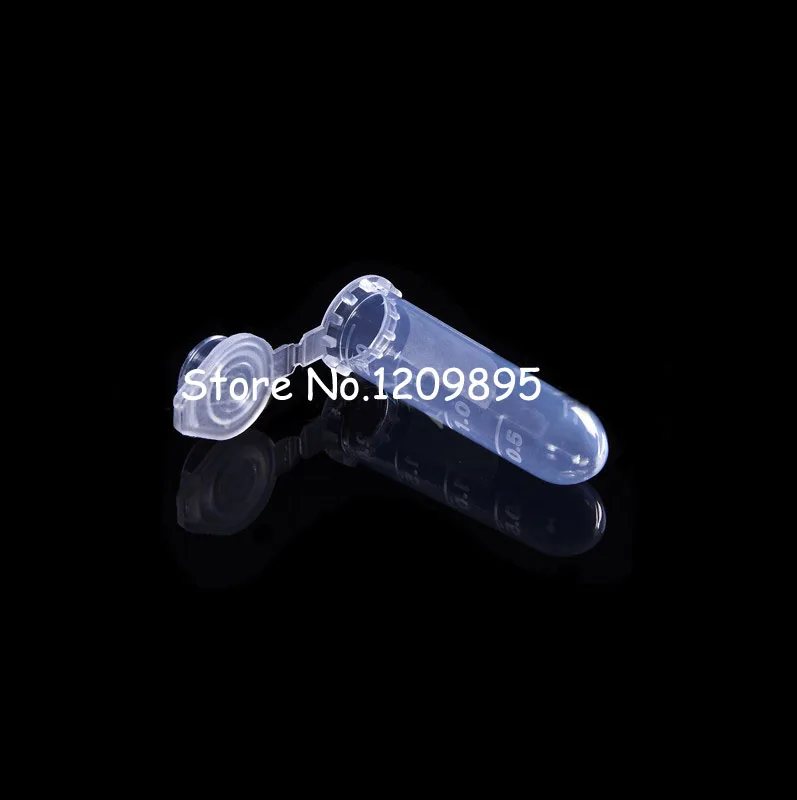 

100PCS/Pack 2ml 10.5*43mm Polypropylene(PP) Plastic Centrifuge Tube EP/PCR Attached Cap Round Bottom Free Shipping