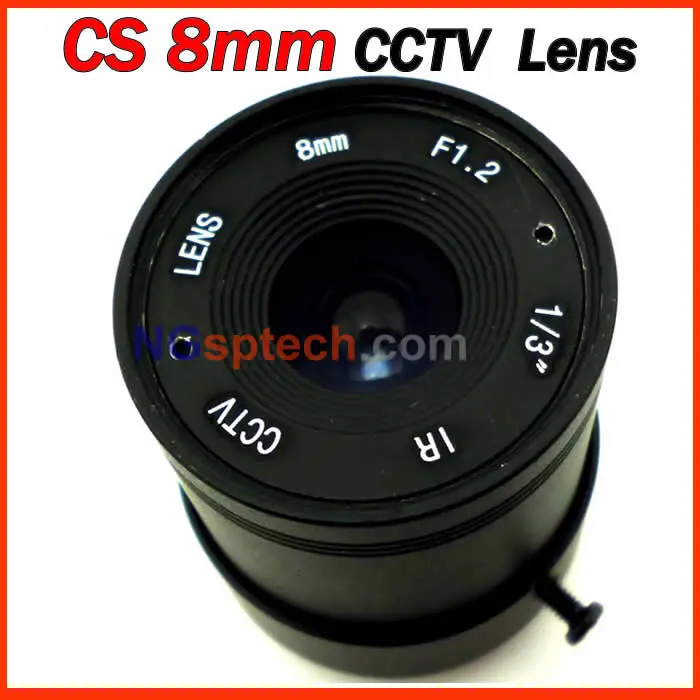CS 8mm cctv camera lens fixed iris monofocal alloy with nail best pricelens for canon digital