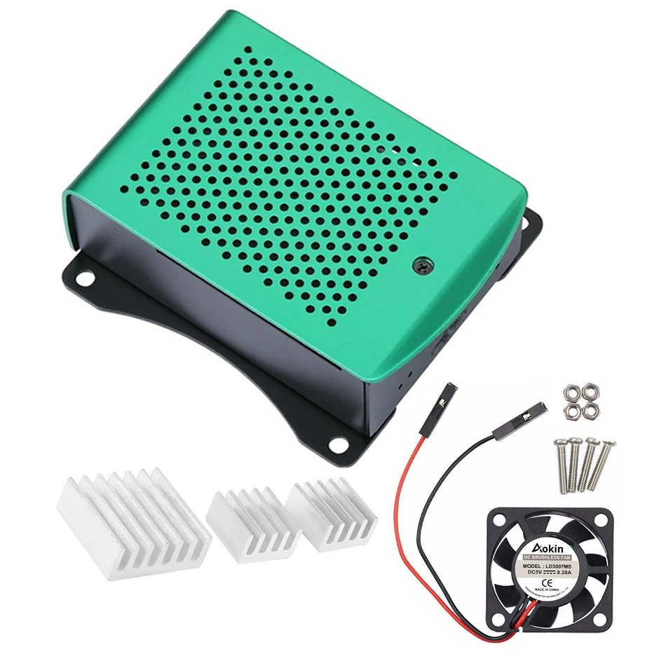 Чехол для Raspberry Pi 3 алюминиевый теплоотвод металлический корпус чехол RPI Model B