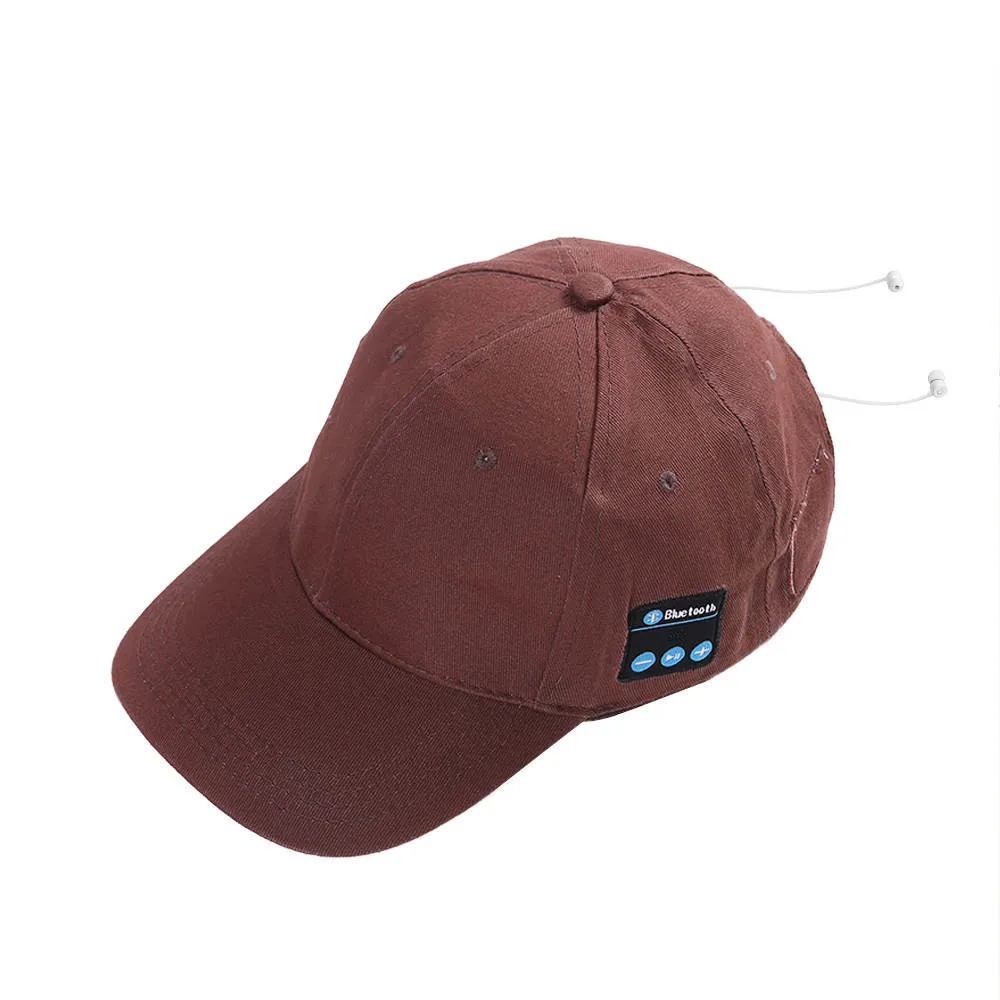 Fashion Casual men's And women's Bluetooth Hat Outdoor Sports Baseball Cap Call Music Visor Solid Color Simple Hat|Мужские