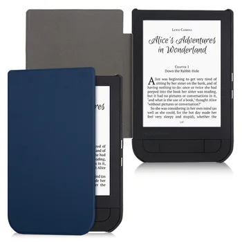 

BOZHUORUI Smart case for Pocketbook 631 eReader,Touch HD/Touch HD 2 Ruby Red PU Leather Magnetic Cover with auto wake/sleep