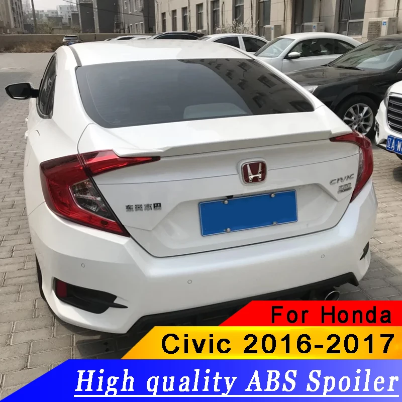 Высокое качество ABS материал для Honda Civic 2015 2018 новый тип спойлер черный или белый