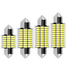 31 мм 36 мм 39 мм 42 мм гирлянда C5W C10W Светодиодный светильник 18 27 30 33 SMD 4014 светодиодный Canbus без ошибок авто Интерьер Doom лампа автомобильный светильник для чтения