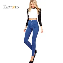 KANCOOLD 2017 Marke mode frauen high-end luxus war dunn strecke von selbst-anbau der kleinen fuBe bleistift jeans hosen oct17