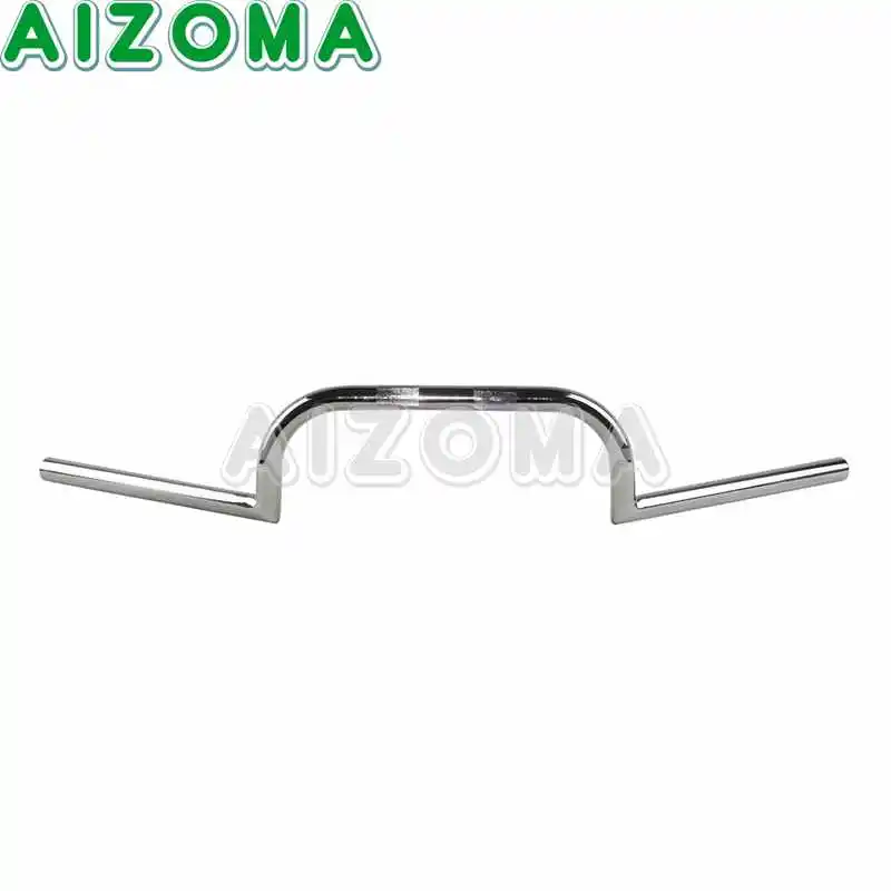 Мотоцикл черный 7/" дюймов 22 мм руль 4" Rise Drag Bar для Honda Yamaha Suzuki Kawasaki Harley Chopper Bobber Кафе Racer - Цвет: Chrome