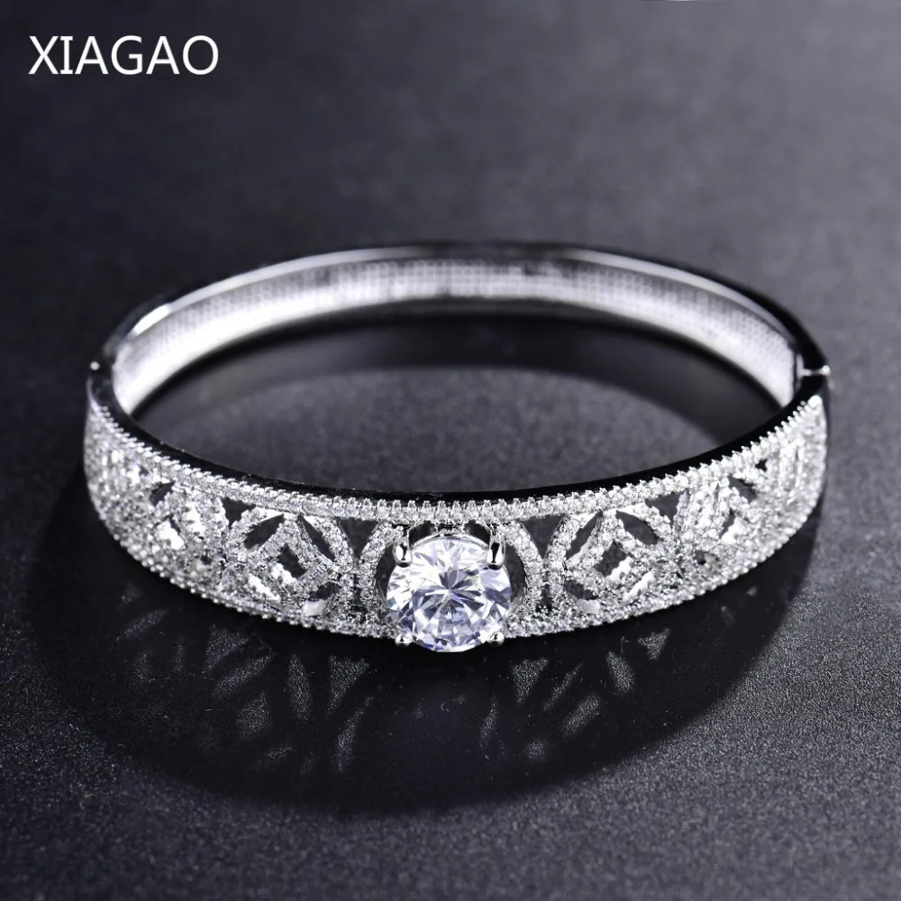 

XIAGAO Personalized Bracelet Silver Color Bar Screw Bangle Bracelets For Women Cuff Bracelets Bangles Femme Pulseras Z002