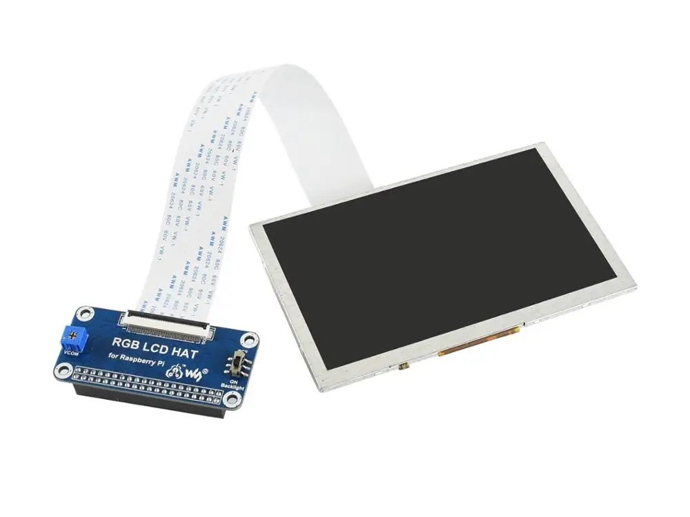 5 дюймовый IPS дисплей Waveshare для Raspberry Pi 2B/3B/3B +/3A +/Zero W/Zero WH сенсорный интерфейс 800*480