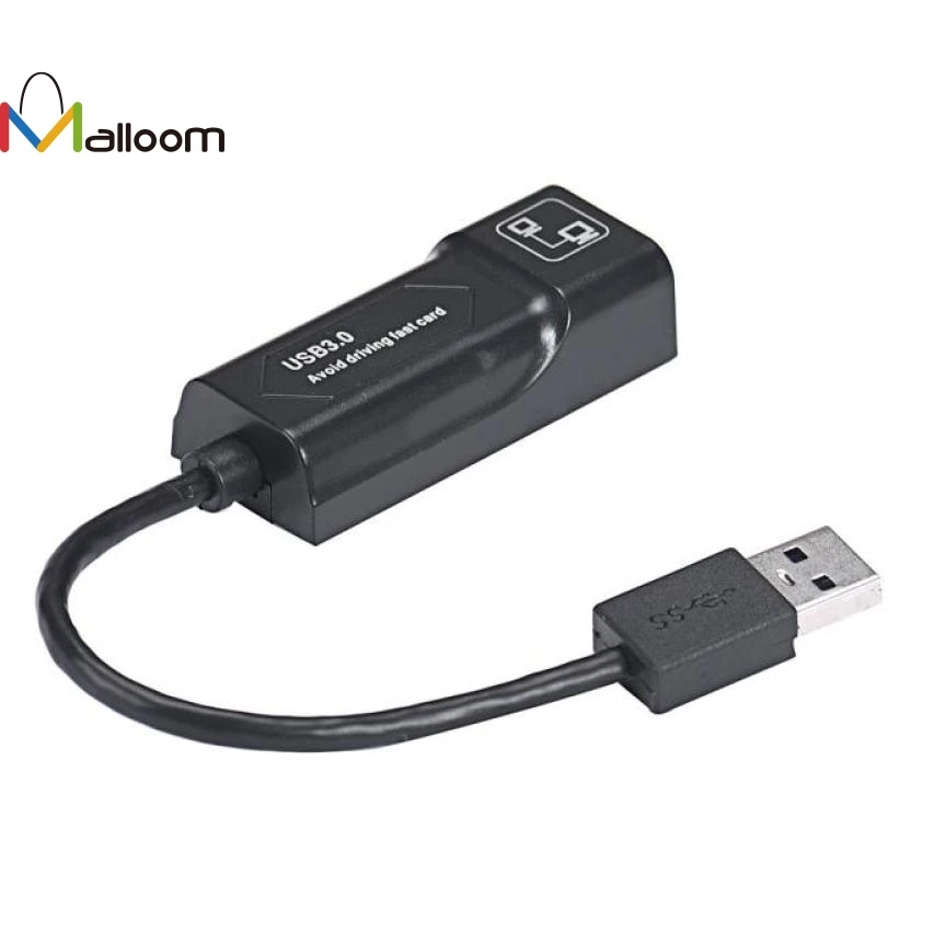 Malloom USB 3.0 to 10/100/1000 Gigabit RJ45 LAN Network