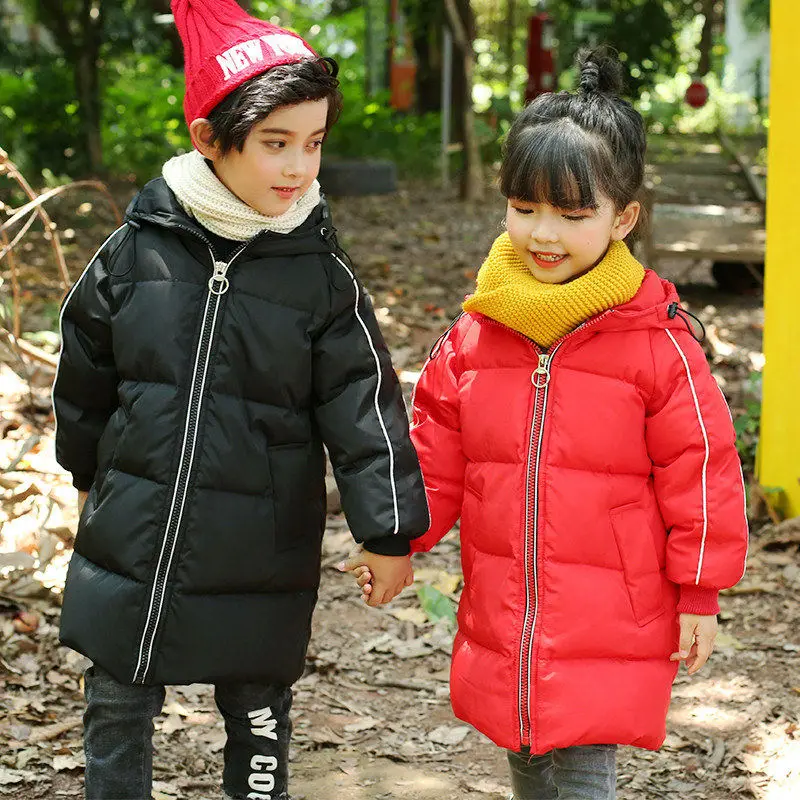 

Baby Girls Winter Coats 2018 New Winter Jacket for Boy Hooded Cotton Coats Warm Thick Kids Outerwear Children Clothing