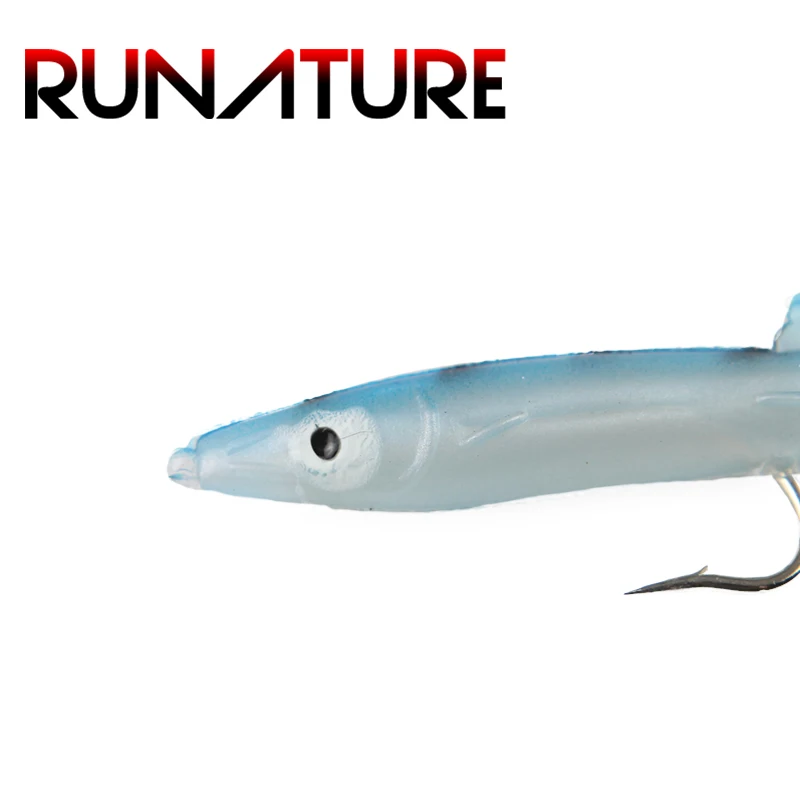 Runature 6 шт./упак. мягкие приманки с крючком искусственные рыболовные для угоря