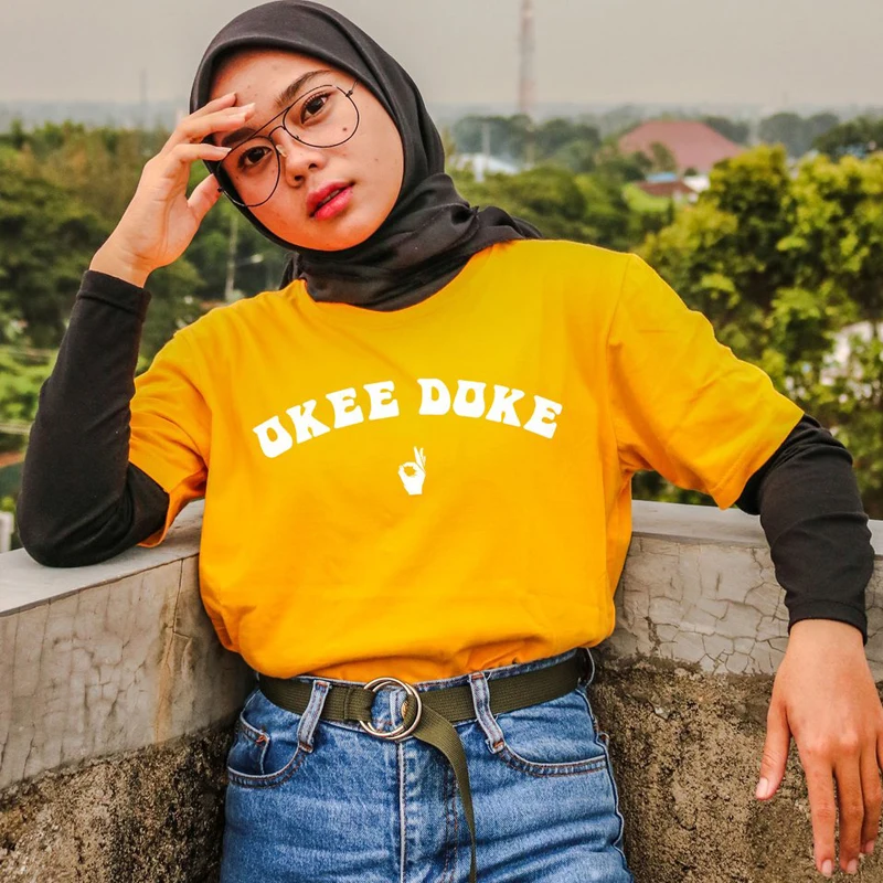 

Okee Doke T-shirt Vintage Style 70s 60s Retro Men Women Graphic Tees Tops Hippie Summer Aesthetic Tumblr Funny Tshirt Streetwear