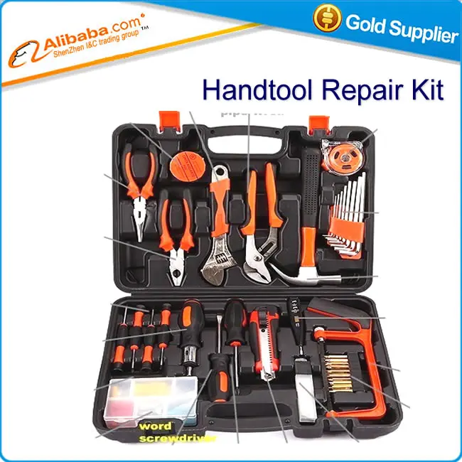 

Hot selling Hand tool set for household using with super wrench vise Tape measure repair kit tool