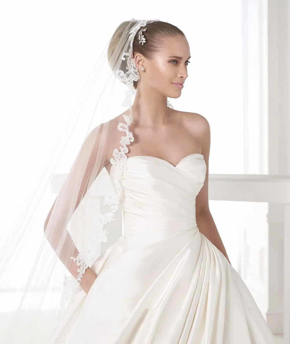 Wedding-dress-2016-Graceful-Sweetheart-Ruched-Satin-Sweep-Train-Princess-Ball-Gown-Wedding-Dresses (3)