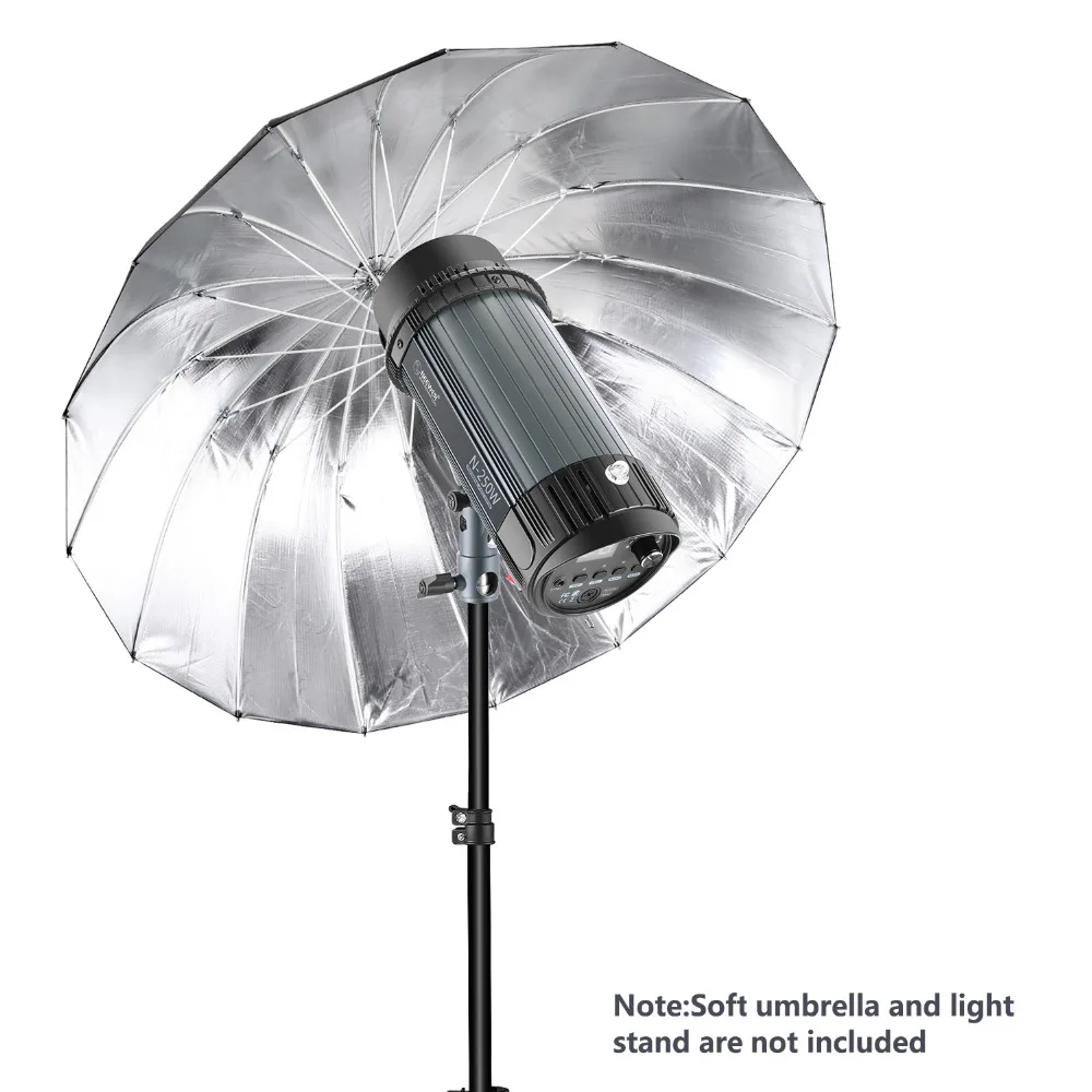 Neewer 250 Вт 5600 к фотостудия стробоскоп вспышка светильник моно светильник с моделирующей лампой, алюминиевый сплав профессиональная вспышка для помещений