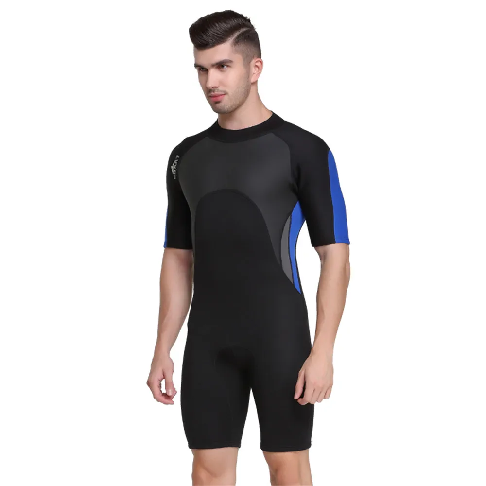 SBART 2MM thickening warm winter swimsuit diving clothing short sleeve ...
