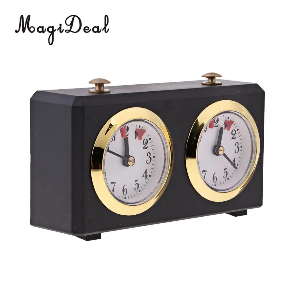 MagiDeal 1Pcs International Chess Game Competition Wind up Count Up Down Timer Wind Up Chess Clock -Camping Hiking Birthday Gift